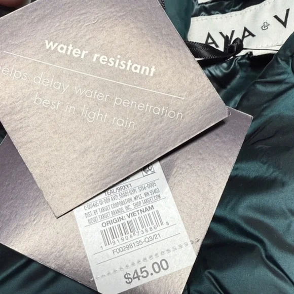 NWT ❄️ Women's Green Puffer Jacket - Picture 3 of 5